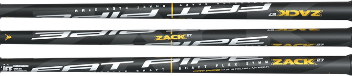 FAT PIPE Floorball Schläger Unihockey Stock Zack 27 ORC Black/Silver/Grey - IFF Zertifiziert, mit OR