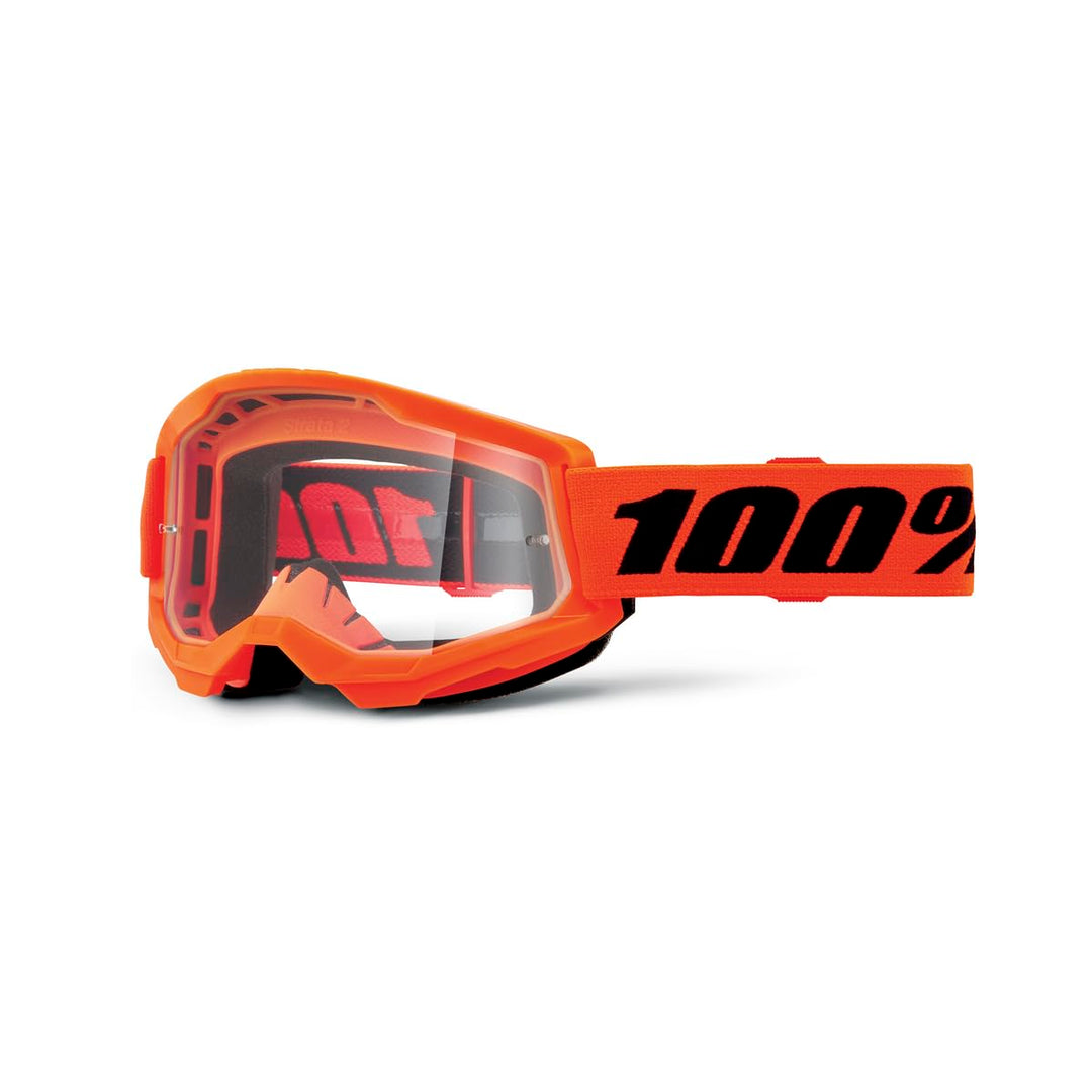 100% STRATA 2 Goggles - Sports Goggles for Motocross &amp; Mountain Biking - Eyewear for Bike Riders - M