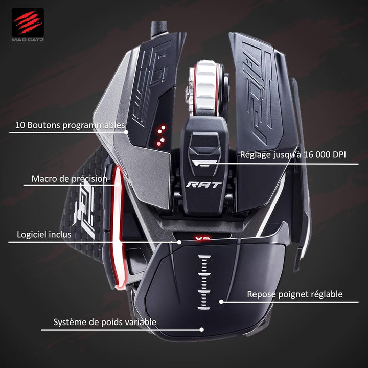 MadCatz R.A.T. X3 High Performance Gaming Mouse, Black R.A.T. X3 Black, R.A.T. X3 Black