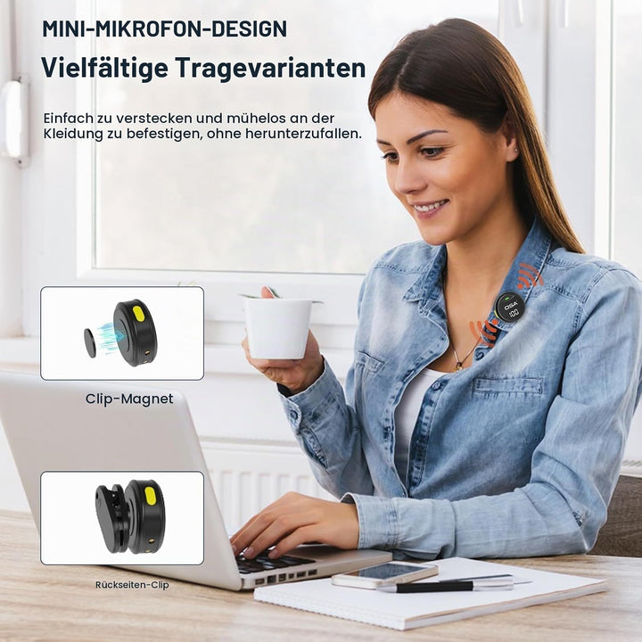 OSA Lavalier Mikrofon für iPhone, Android-Kamera, Mini-Mikrofon, Typ-C-Mike, USB-C-Ansteckmikrofon f
