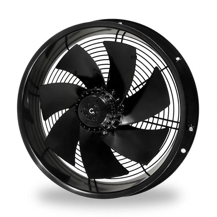 SYSTERM Wandventilator Axialventilator Lüfter mit Kugellagern, Stahl Industrieventilator für Dauerbe
