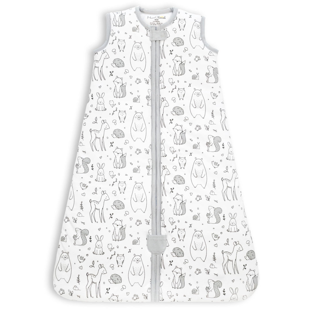 Mama Cheetah Baby Schlafsack, Bio-Baumwolle, Tragbare Babydecke, Schlafsack mit 2-Wege-Reissverschlu