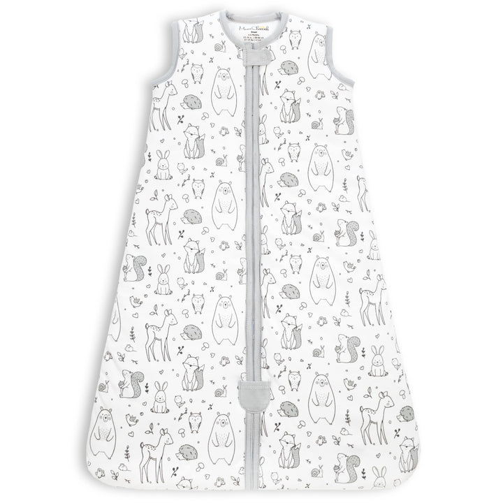 Mama Cheetah Baby Schlafsack, Bio-Baumwolle, Tragbare Babydecke, Schlafsack mit 2-Wege-Reissverschlu