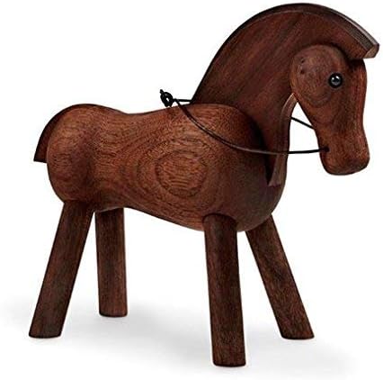 Kay Bojesen Pferd Figuren 14 cm Holzfiguren Weihnachtsdekoration, Holz Walnuss Dunkel, Walnuss Dunke