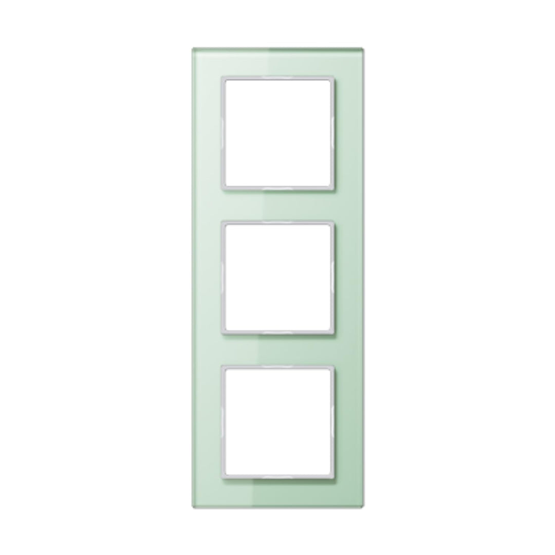 Jung AC 583 GL WMT Rahmen Glas 3fach Serie A creation mattweiss