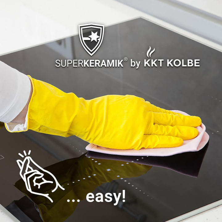 KKT KOLBE Induktionskochfeld 60 cm Autark mit Rahmen | Kochplatte mit 4 Zonen | 9 Stufen | Timer | T