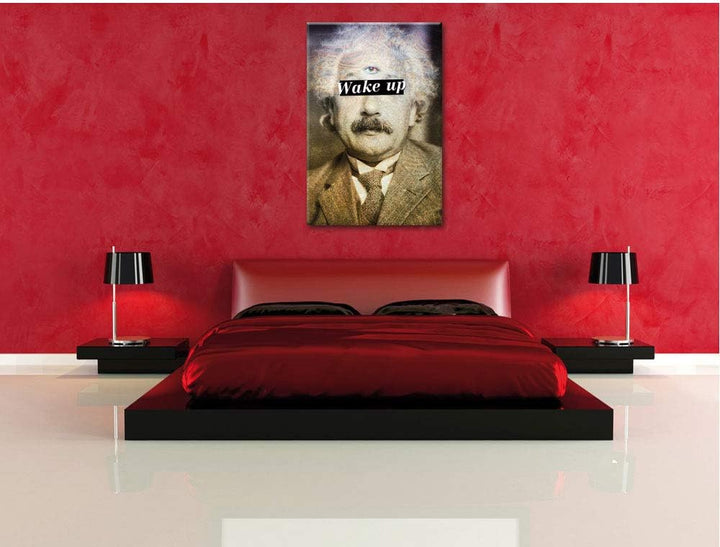 Einsteins third eye Leinwandbild Bild auf Leinwand, XXL riesige Bilder fertig gerahmt mit Keilrahmen