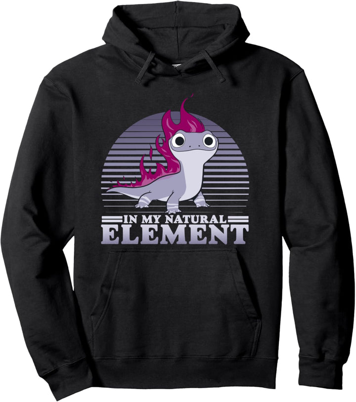 Disney Frozen 2 Bruni In My Natural Element Retro Lines Pullover Hoodie