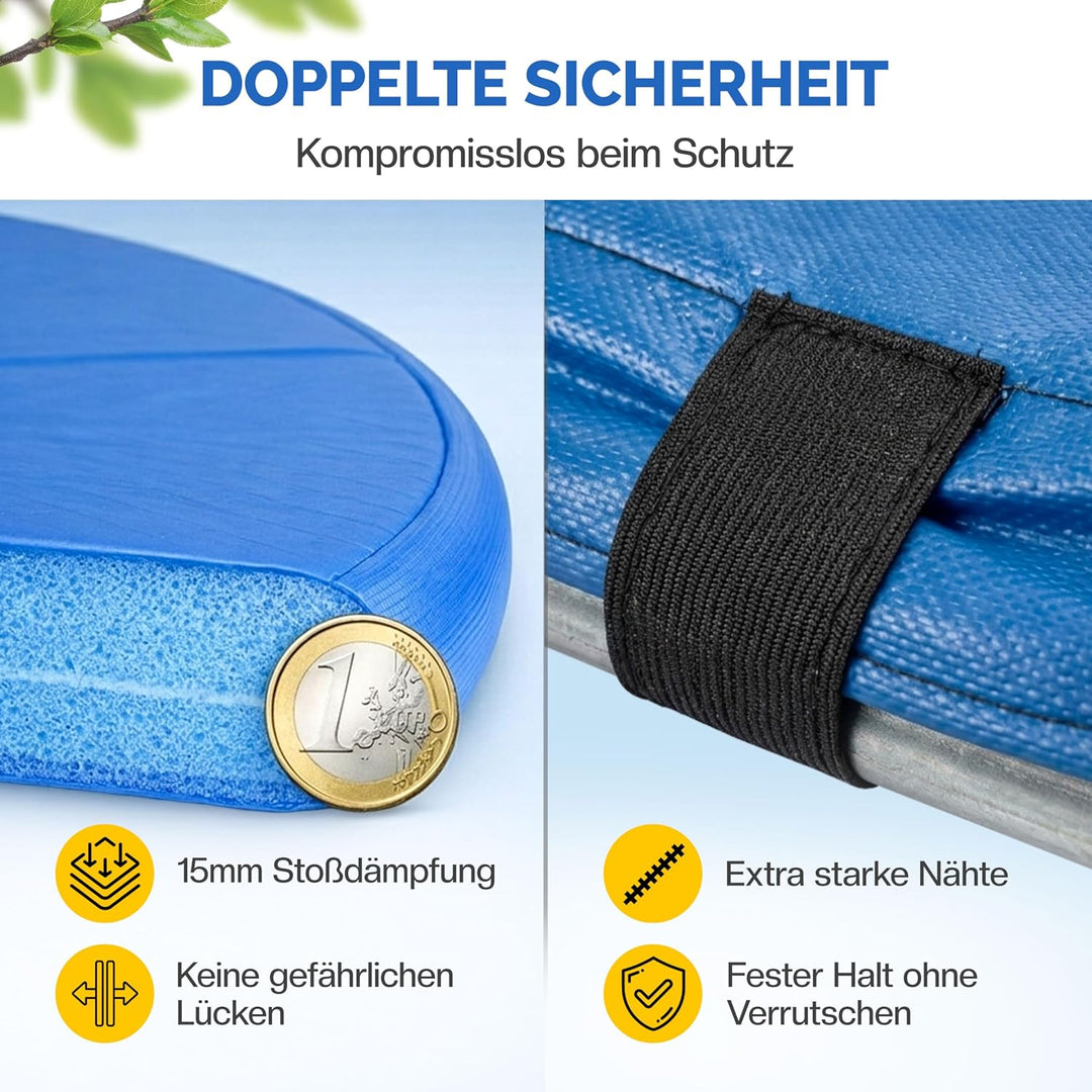Monzana® Trampolin Randabdeckung Ø 183 244 305 366 427cm 30cm breit 100% UV-beständig reissfest wett