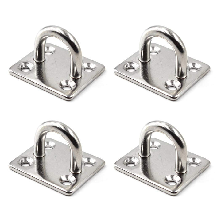 Quadratischer Decken Wand Einfassungs Haken Schwerlastanker 304 Edelstahl 1/4" 6mm gross für Yoga Sc