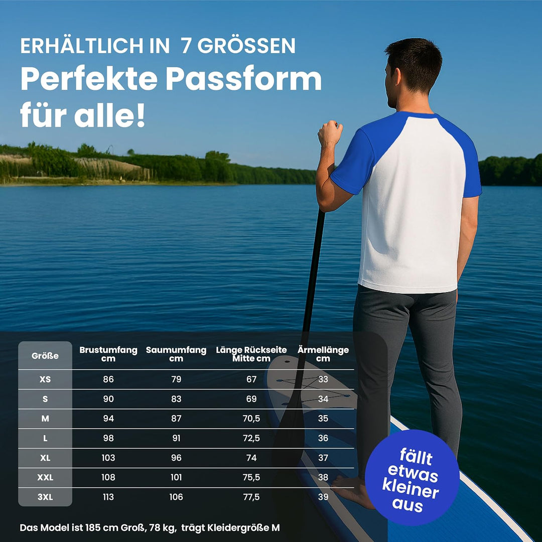 iQ-UV Shirt Herren Slim Fit – UV-Schutz Rashguard für Wassersport – Schwimmshirt für Herren aus recy