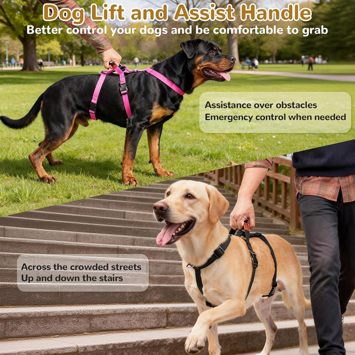 Hundegeschirr Ausbruchsicher, Anti Zug Sicherheitsgeschirr Hund, Verstellbare Brustgeschirr mit Gepo