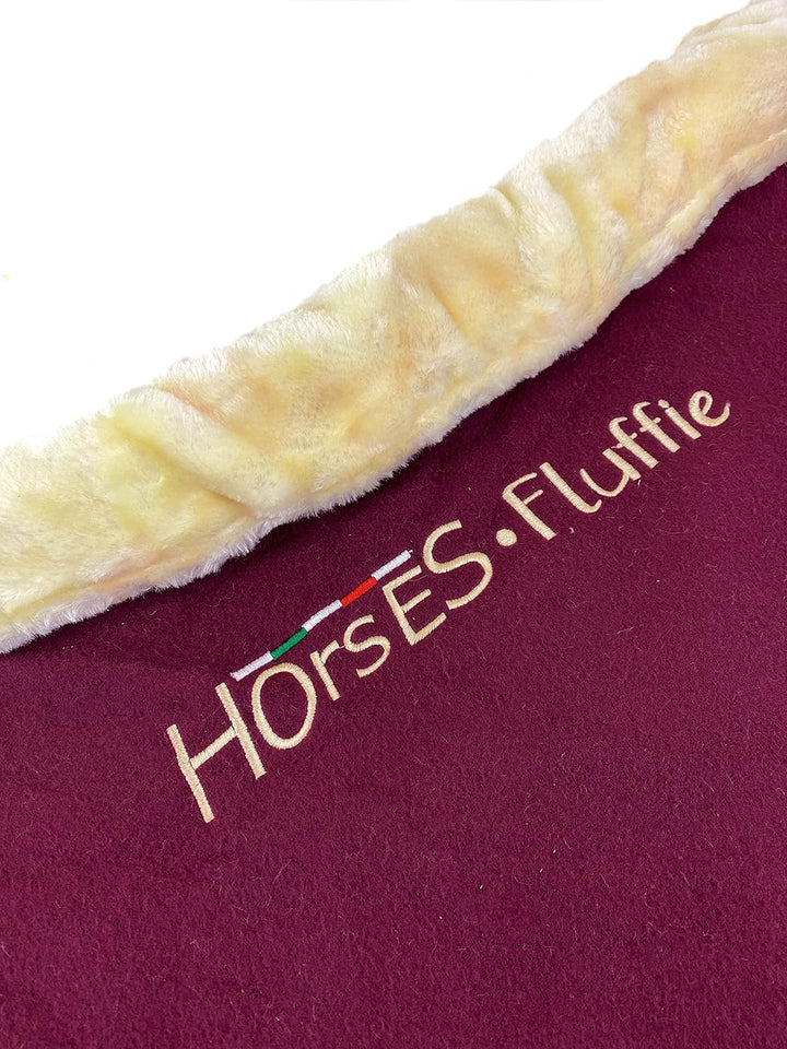 Horses, Flauschige Pile-Pferdedecke mit Pelleinsatz am Hals, für Spaziergänge ideal und bequem, mit