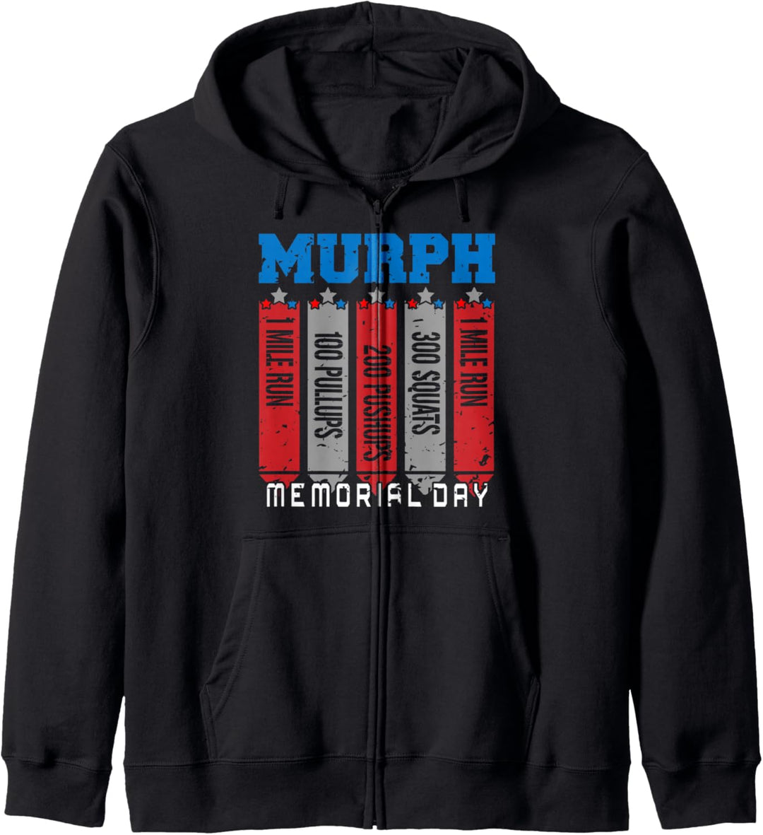 Memorial Day Murph Wod Workout Cross Fitness Fun T-shirt Kapuzenjacke