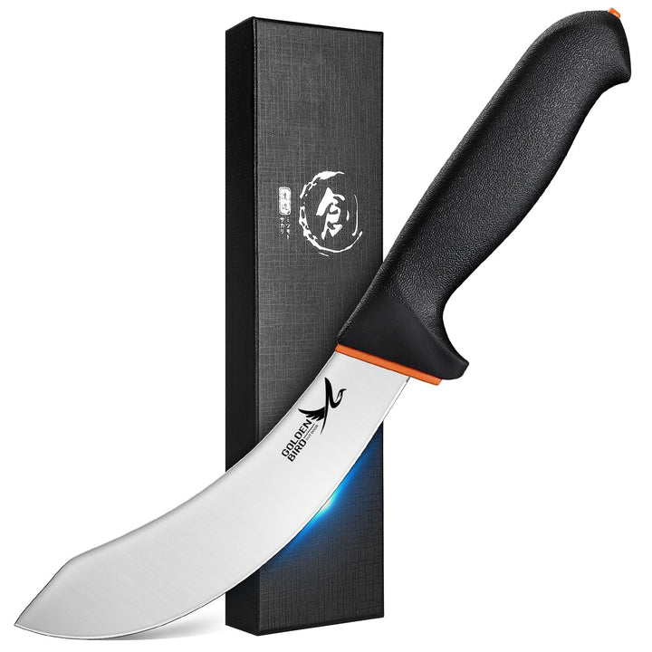 Golden Bird Ausbeinmesser profi, 15cm Fleischmesser Flexibel Schlachtermesser, Metzgermesser, Grillm