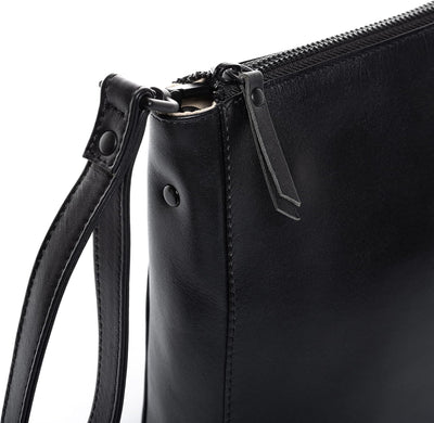 FEYNSINN BERLIN Clutch mit langem Schultergurt JEMMA aus Premium Leder I Abendtasche für Damen I Umh