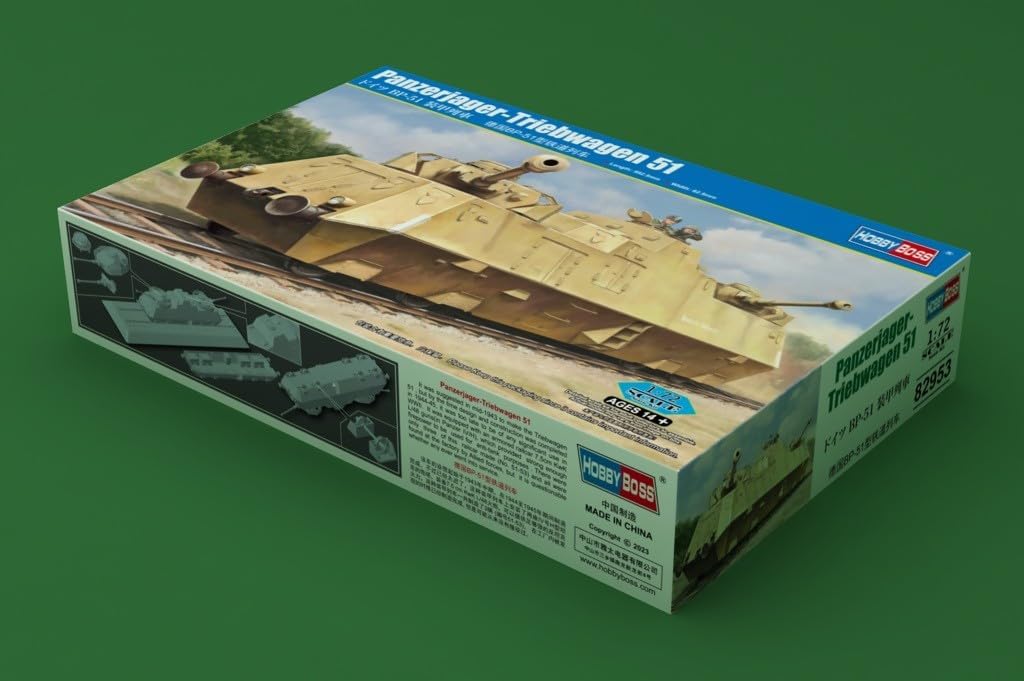 HobbyBoss 82953 1/72 Panzerjäger-Triebwagen 51 Modellbausatz, Mehrfarbig