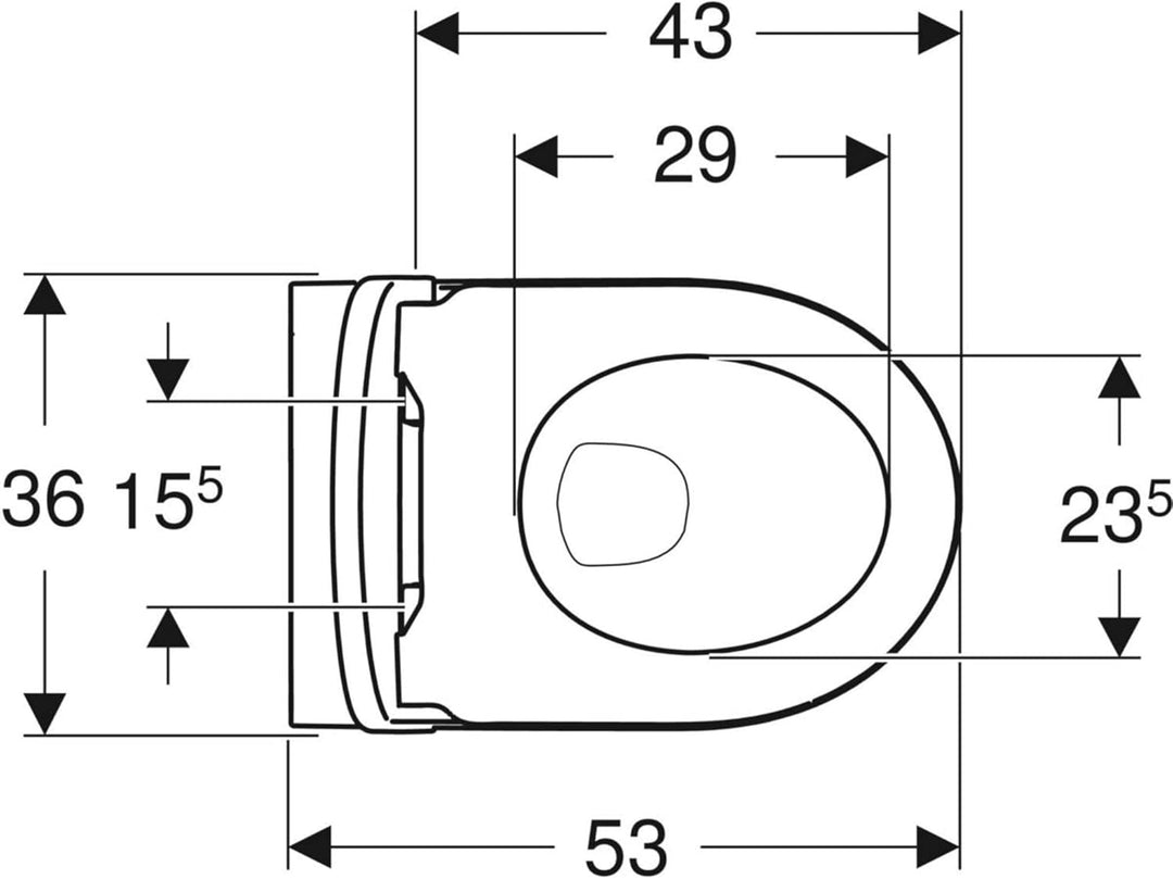 Geberit iCon Pack Wand-WC 35,5x53x37,5 cm Rimfree Weiss Weiss 35.5x53x37.5 cm, Weiss 35.5x53x37.5 cm