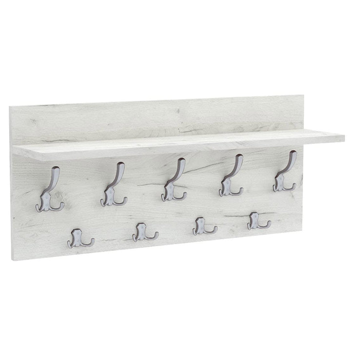 AKKE 40x70 | VERTI Garderobenpaneel Wandgarderobe Garderobe Wandpaneel Kleiderstange ALUMINIUM | WHI