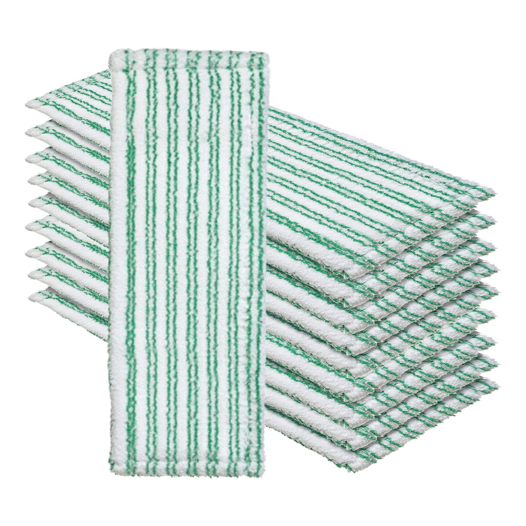 Okaei 10 Stück Wischmopp Bezug (50 cm) - Premium Bodenwischer-Wischbezug aus 100% Microfaser - Bezug