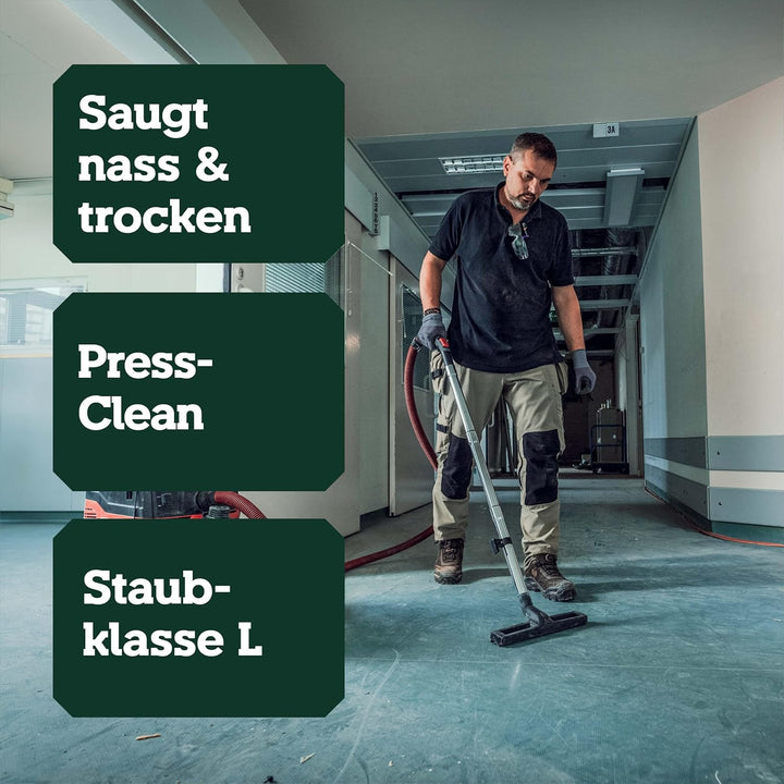 metabo Akku-Sauger AS 36-18 L 20 PC - 18 V, 20L Behälter - Staubklasse L, Nass- und Trockensauger, B