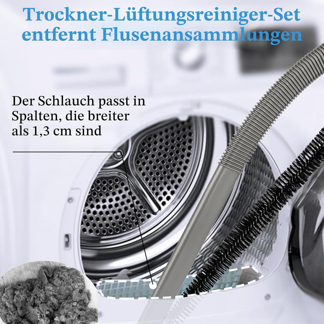 Reinigungsset für Trocknerabluftkanäle und Bürstenaufsatz-Set für Dyson Gen5, V15, V15s, V12, V11, V