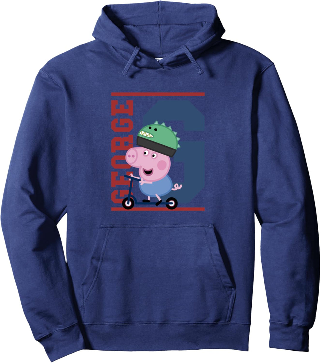 George Pig Scooter Pullover Hoodie