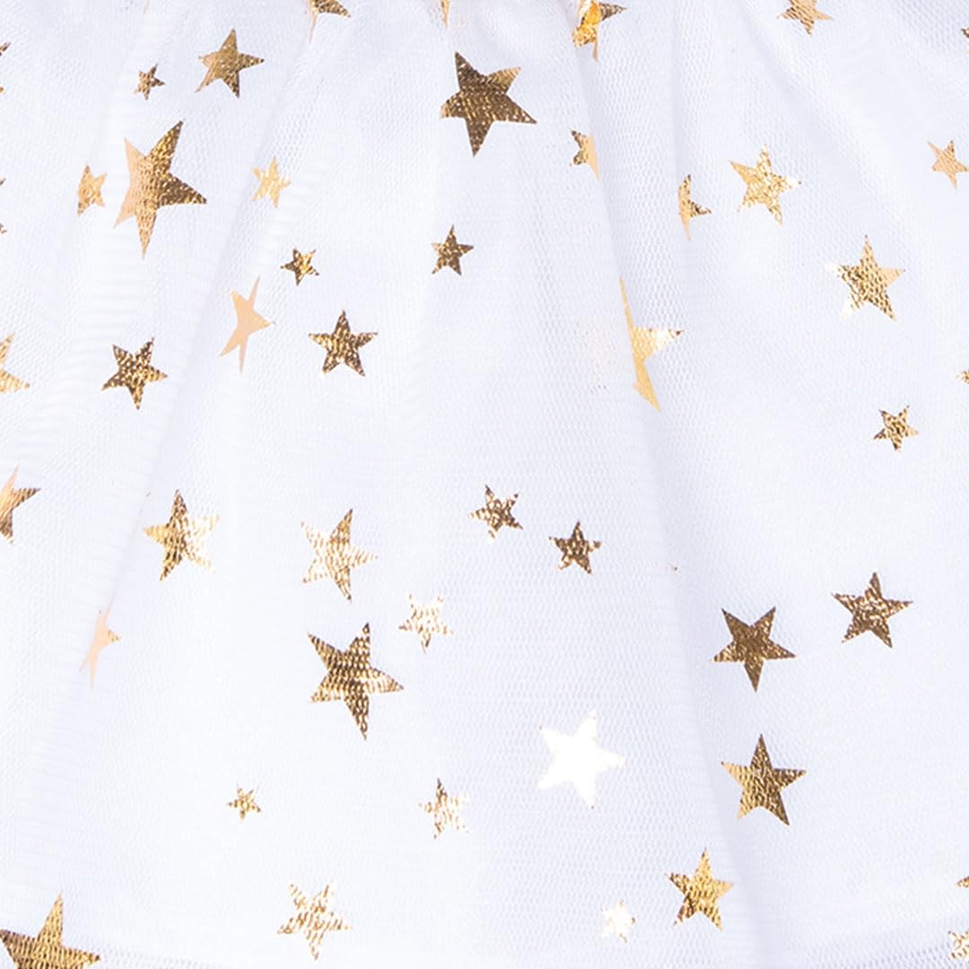 Heless 2152 - Kleid für Puppen im Design Schutzengel, mit goldenen Flügeln und Sternen-Haarband, Grö