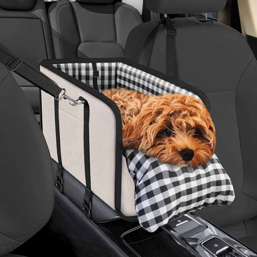 Mittelkonsolen-Hundeautositz, Anti-Kollaps-Reiseautositz für Haustiere, Rutschfester, Sicherer Haust