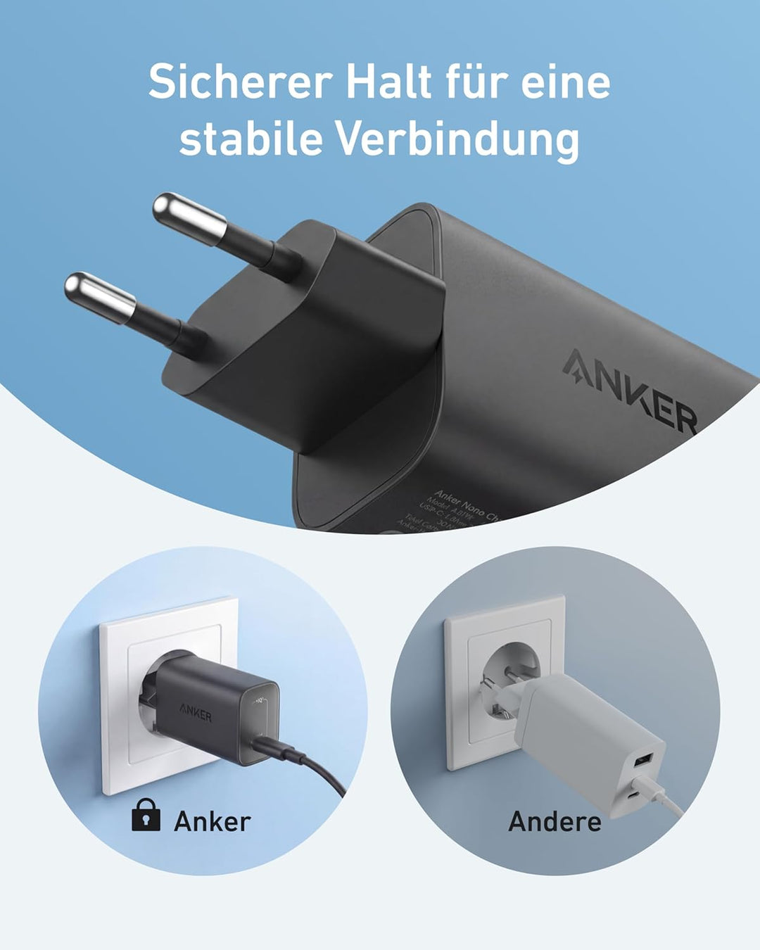 Anker Nano 100W Ladegerät, 100W MacBook Ladegerät, Netzteil für MacBook, iPad, iPhone 17/16, Galaxy,