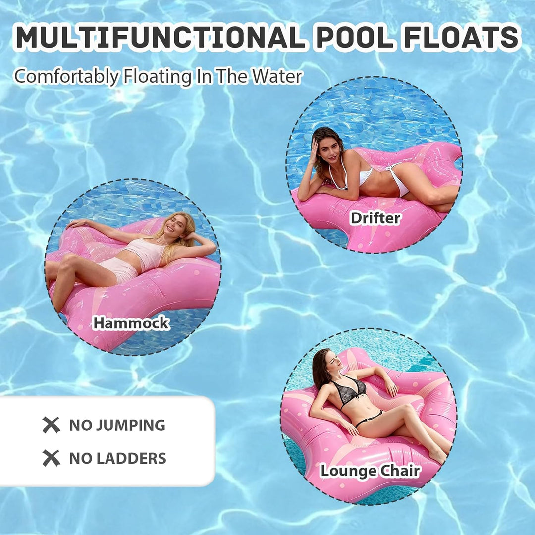 Luftmatratze Pool Seestern, 150cm Hängematte Pool Spielzeug Erwachsene Luftmatratze Wasser, Schwimml