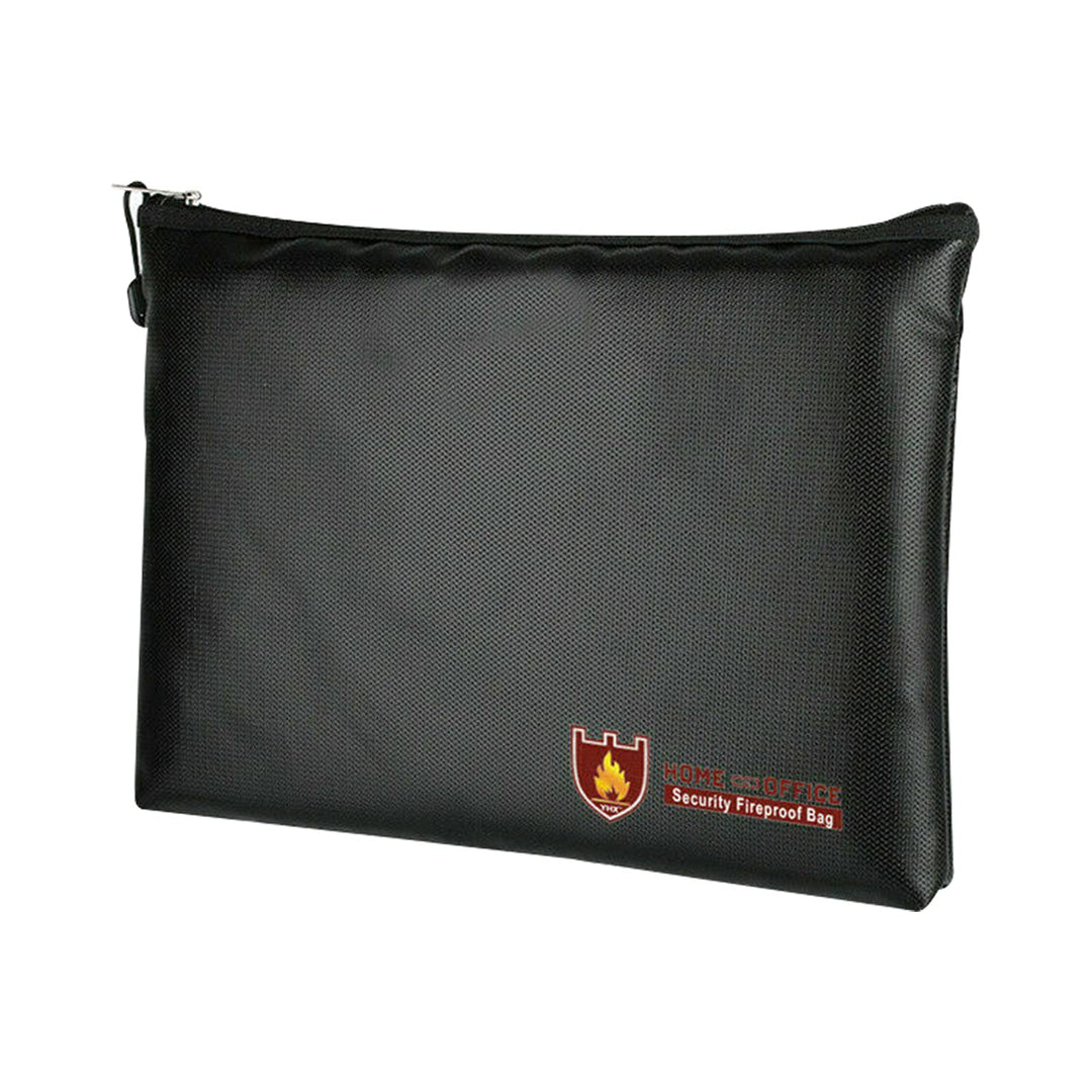 Feuerfeste Dokumententasche 34 x 25 cm, Wasserdichte Feuerbeständige Tasche, Tresor Feuerfest Geldsc