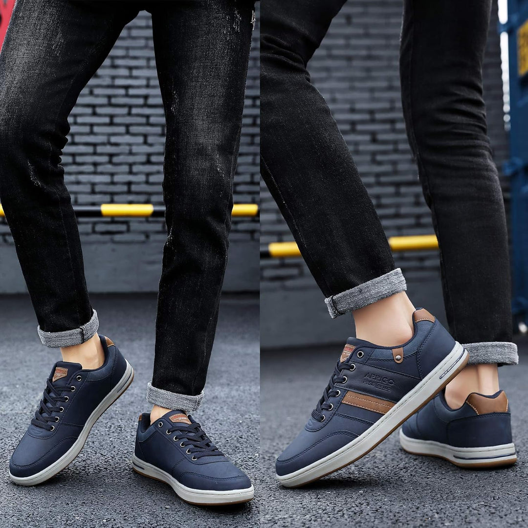 ARRIGO BELLO Freizeitschuhe Herren Sneaker PU Leder Walkingschuhe Atmungsaktive Athletic Formal Clas