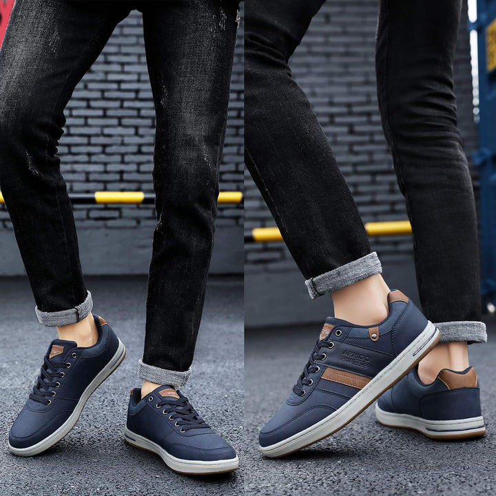 ARRIGO BELLO Freizeitschuhe Herren Sneaker PU Leder Walkingschuhe Atmungsaktive Athletic Formal Clas