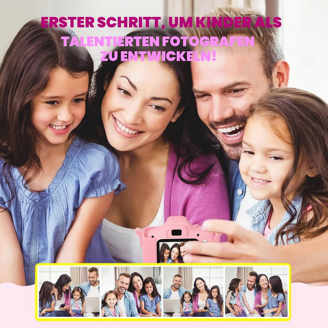Kinder Kamera, 2.0”Display Digitalkamera ，Geschenke für 3 4 5 6 8 7 9 10 11 12Jahre Jungen und mädch
