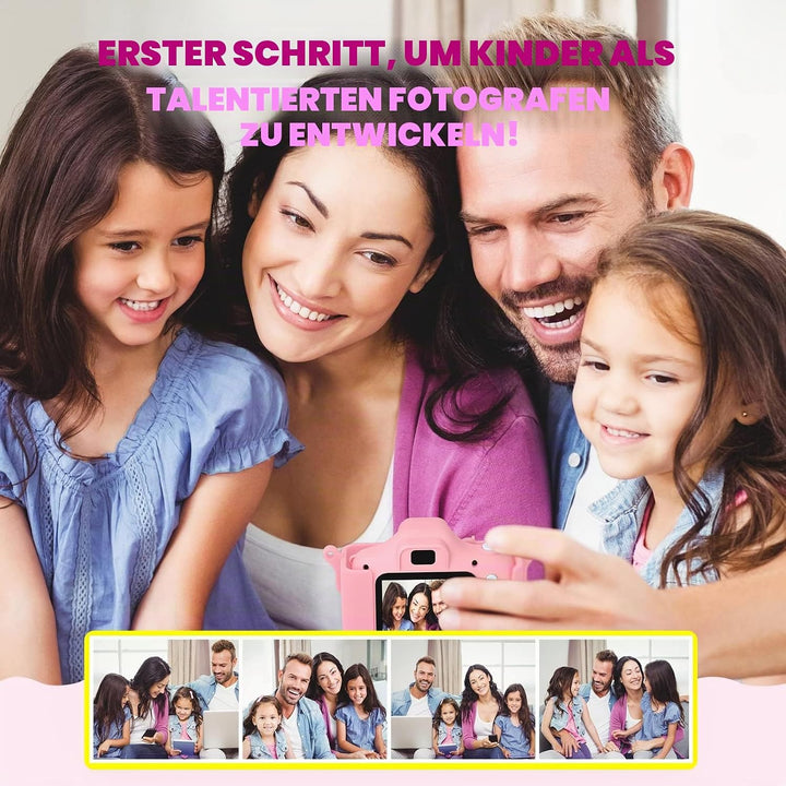Kinder Kamera, 2.0”Display Digitalkamera ，Geschenke für 3 4 5 6 8 7 9 10 11 12Jahre Jungen und mädch