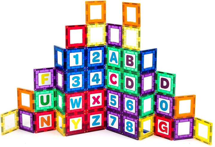 Playmags Magnetischer Baukasten (36 Stück Magnetic Fliesen Gebäude Set)