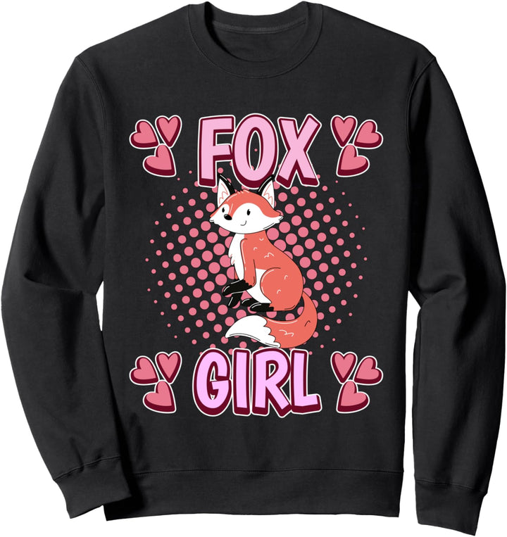 Damen Fox Girl Mädchen Fuchs Sweatshirt
