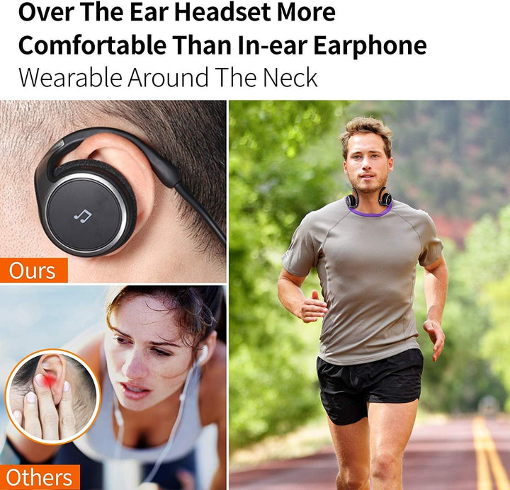 Kabellose Kopfhörer mit FM-Funktion, Bluetooth 5.0-Kopfhörer, Sport, schweissfest, Freisprechen, unt