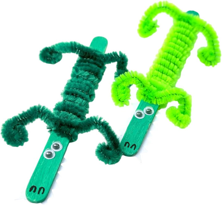 Lulubug Bastelset Kinder, 1000 Teile + Bastelanleitung | Tonkarton, Washi Tape, Chenille-Drähte, Wac