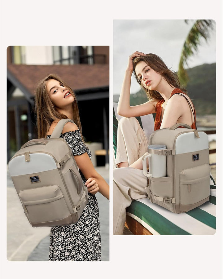 LOVEVOOK Rucksack Handgepäck Flugzeug, Reiserucksack Herren Damen Gross, 40L Cabin Bag Bordgepäck Ru
