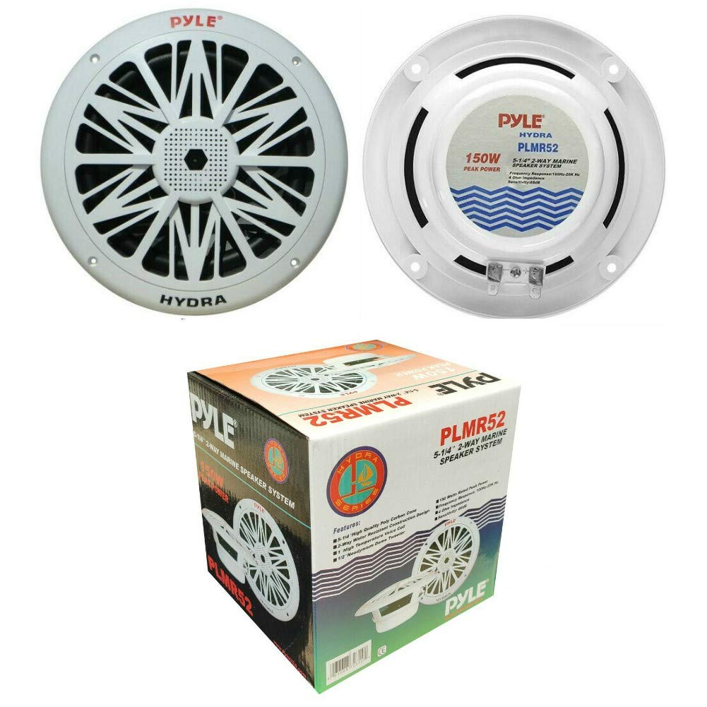 2 2-Wege-Lautsprecher kompatibel mit Pyle PLMR52 5,25" 13,00 cm 130 mm 75 watt rms 150 watt max wass