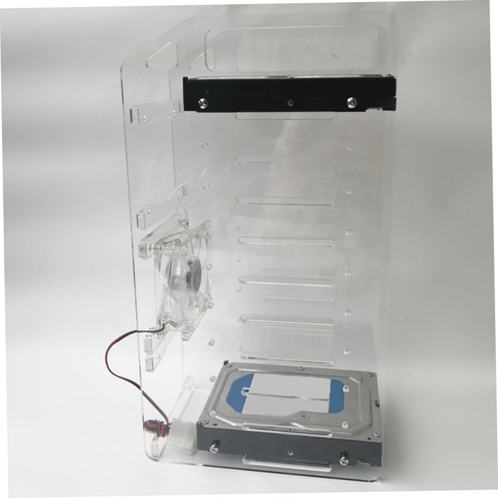 DOITOOL Transparenter DIY Hard Drive Bracket Mehrschichtiger Mechanischer Festplattenrahmen Praktisc