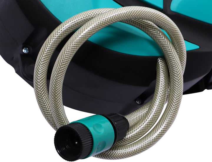 DURHAND Schlauchtrommel mit Gartenschlauch 10 m Wasserschlauchaufroller mit automatische Aufrollung