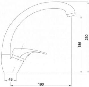 Waschbecken Ausgussbecken mit Armatur 59 cm x 34 cm x 21 cm Spülbecken Waschtrog mit Überlauf Waschb