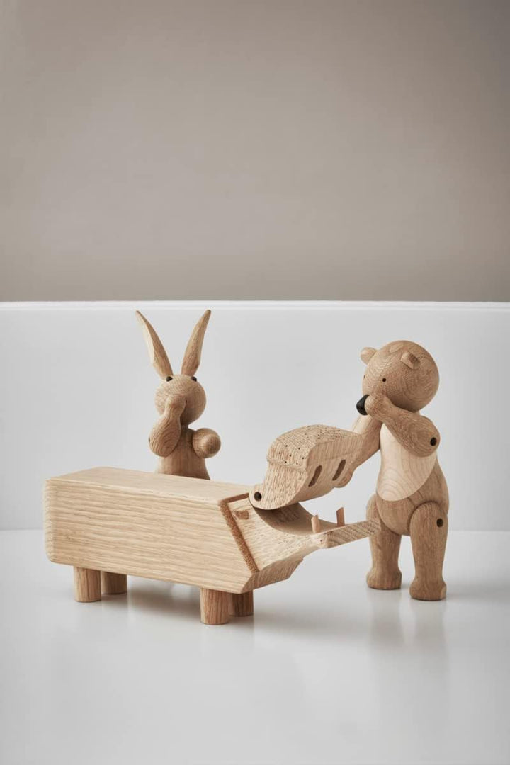 Kay Bojesen Kaninchen Figuren 16 cm Holzfiguren Weihnachtsdekoration, Holz 16 x 8 x cm Kaninchen, 16
