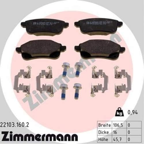 ZIMMERMANN 22103.160.2 Bremsscheibe