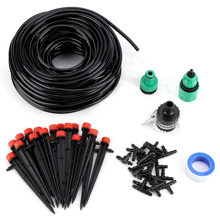 25m Garten Bewässerungssystem, Garten Bewässerung Kit Bewässerungssets Tropfchenbewässerung Gartenbe