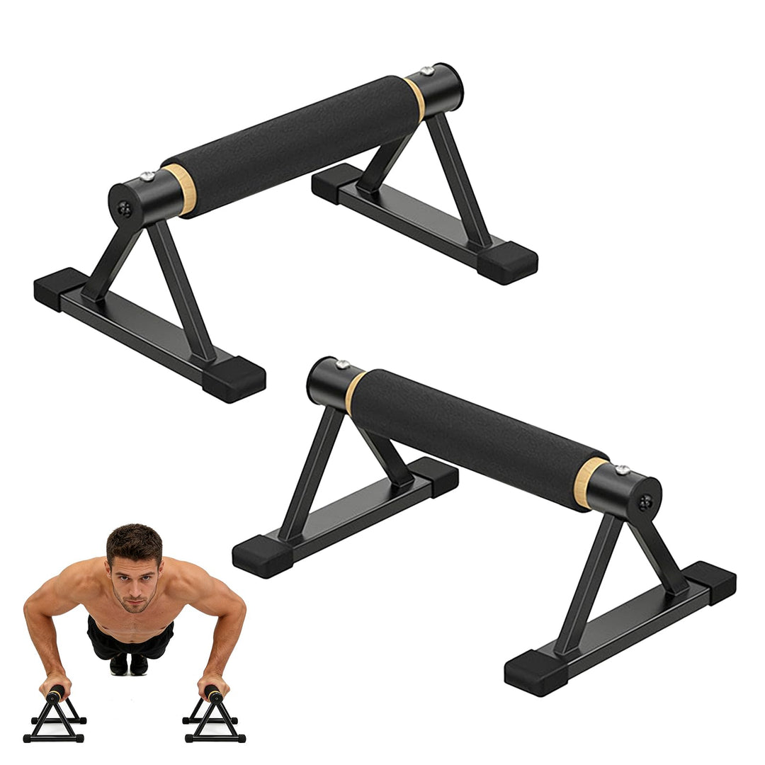 Liegestützgriffe: Push Up Bars, Parallettes für Krafttraining, Zuhause, Fitnessstudio, Rutschfeste L