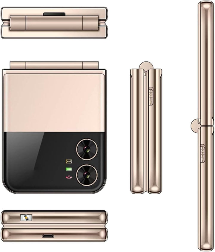 Flip-Senior-Handy, Flip-Design, Dual-Screen-Display, Grosse Tasten, Schnellwahl, Klarer Sound, HD-Ka